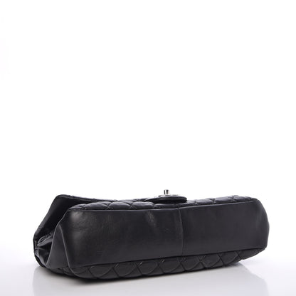 Chanel Lambskin Quilted Jumbo Coco Rain Flap Black 5 of 14