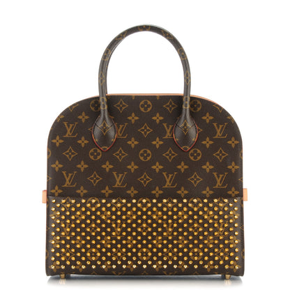 Louis Vuitton Monogram Calf Hair Spikes Iconoclasts Christian Louboutin Tote Red 1 of 6