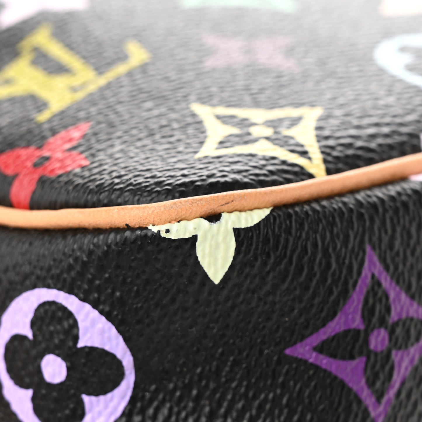 Monogram Multicolor Pochette Accessories Black