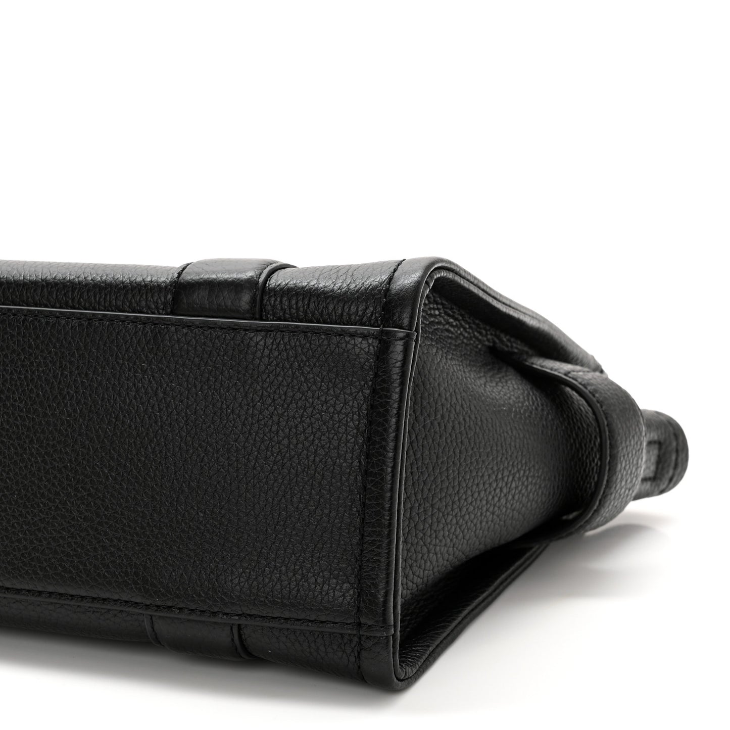Grained Calfskin Small The Tote Bag Black