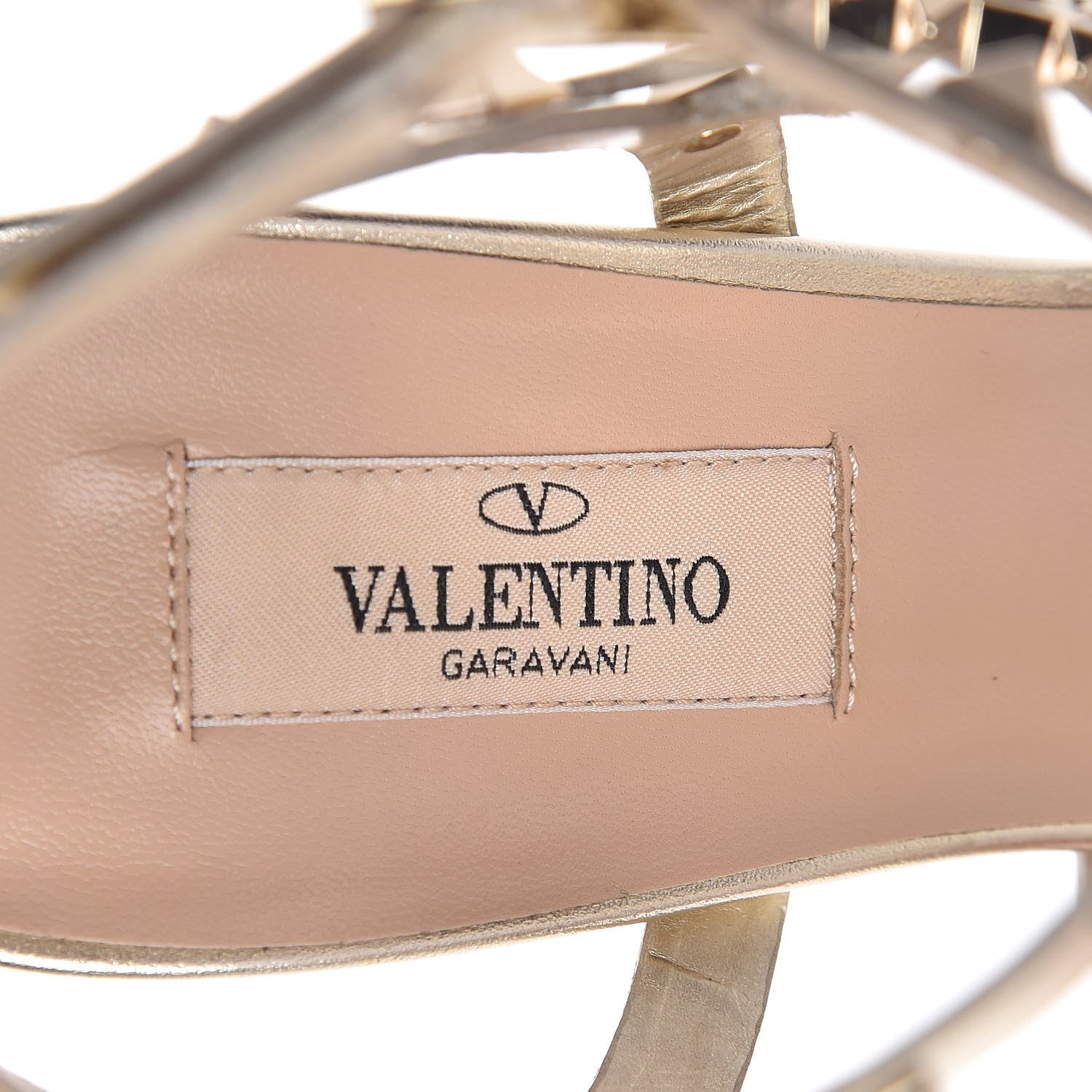 Valentino Garavani Calfskin Rockstud 90mm City Sandals 39 Platino 6 of 8
