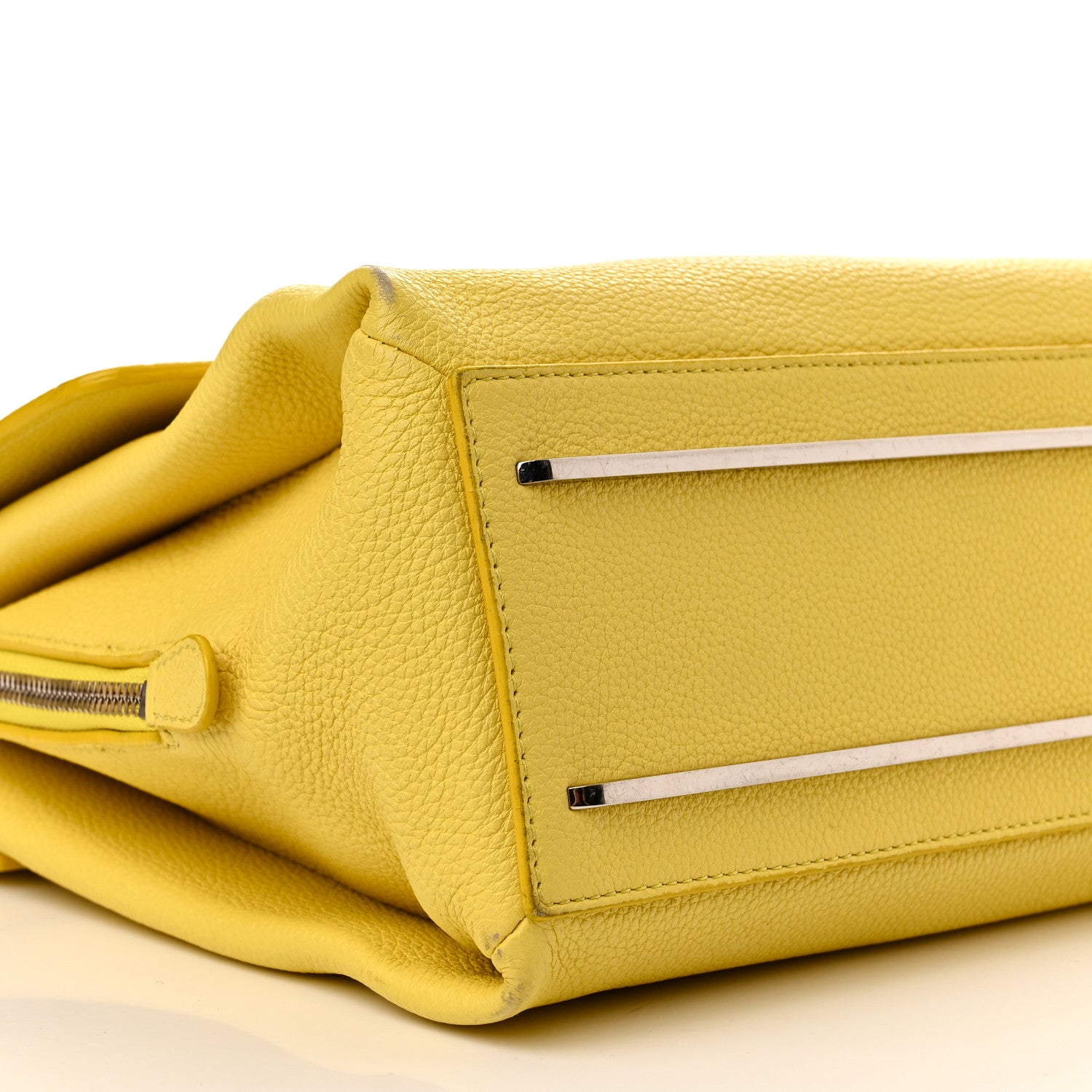 Balenciaga Grained Calfskin Le Dix Small Soft Cartable Mustard Yellow 11 of 21