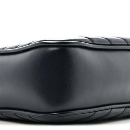 Saint Laurent Calfskin Matelasse Monogram Lou Camera Bag Deep Marine 8 of 15