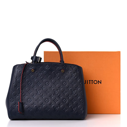 Louis Vuitton Empreinte Montaigne GM Marine Rouge 20 of 20
