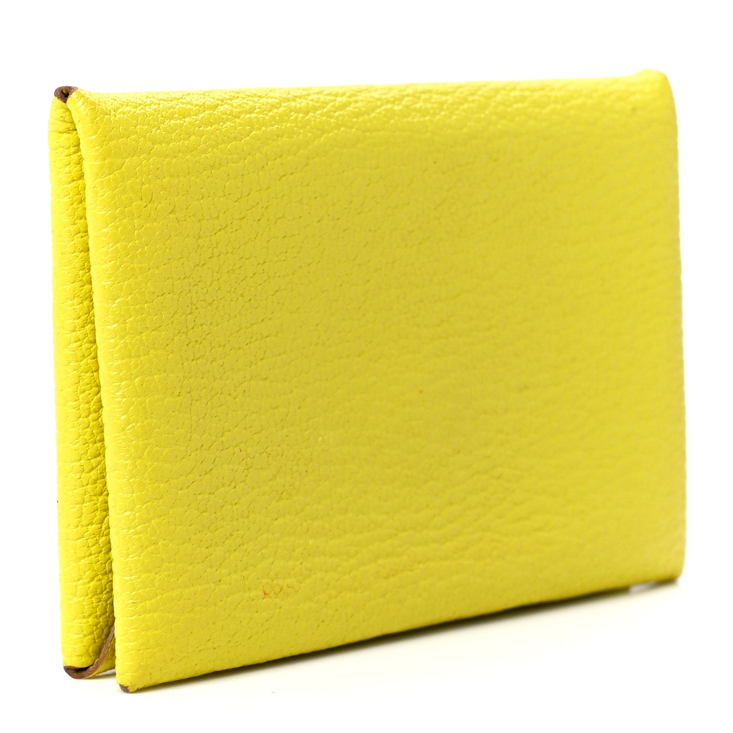 Hermes Chevre Mysore Calvi Card Case Lime 3 of 11