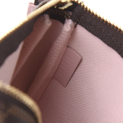 Louis Vuitton Damier Ebene 2020 Christmas Animation Big Wheel Mini Pochette Accessories Rose Ballerine 9 of 11