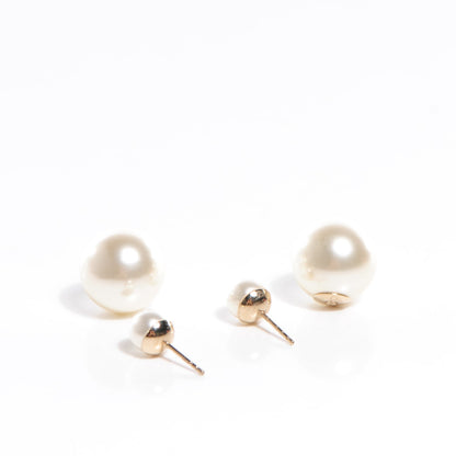 Christian Dior Pearl Mise En Dior Tribal Earrings 4 of 7
