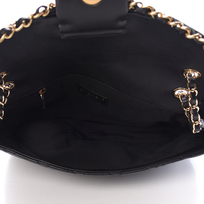Chanel Calfskin Quilted Medium Chain Me Flap Black 5 of 10