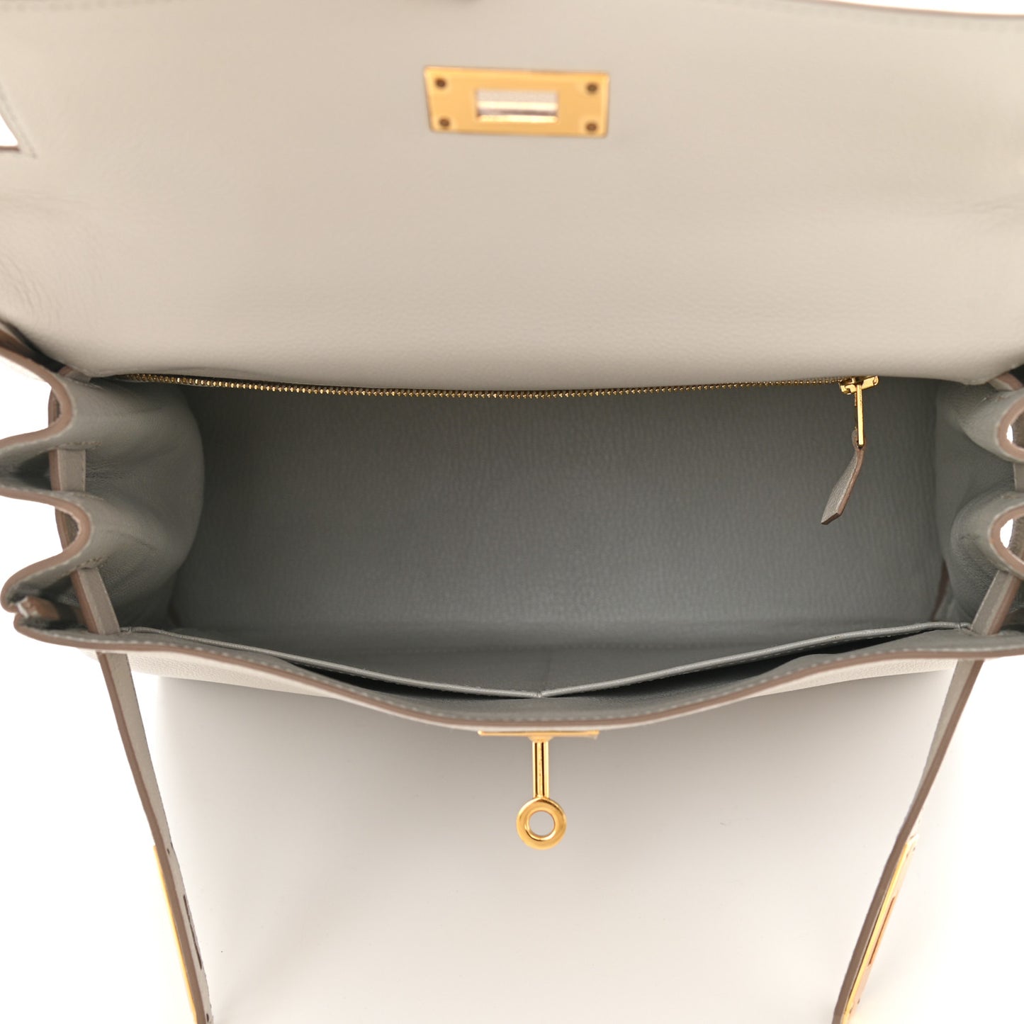 Evercolor Kelly Retourne 28 Gris Perle