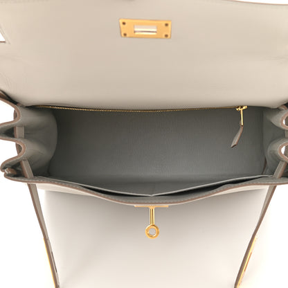 Hermes Evercolor Kelly Retourne 28 Gris Perle 4 of 9