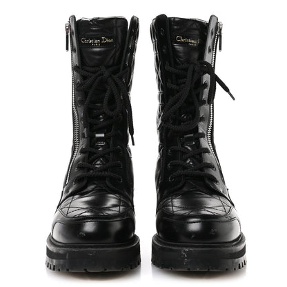 Christian Dior Calfskin Cannage D-Leader Ankle Boots 39.5 Black 3 of 11