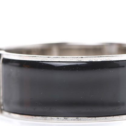 Hermes Enamel Wide Clic Clac H Bracelet GM Black 7 of 8