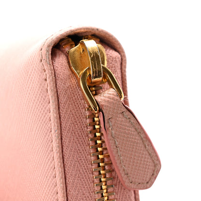 Prada Saffiano Fiocco Bow Zip Around Wallet Orchidea 12 of 14