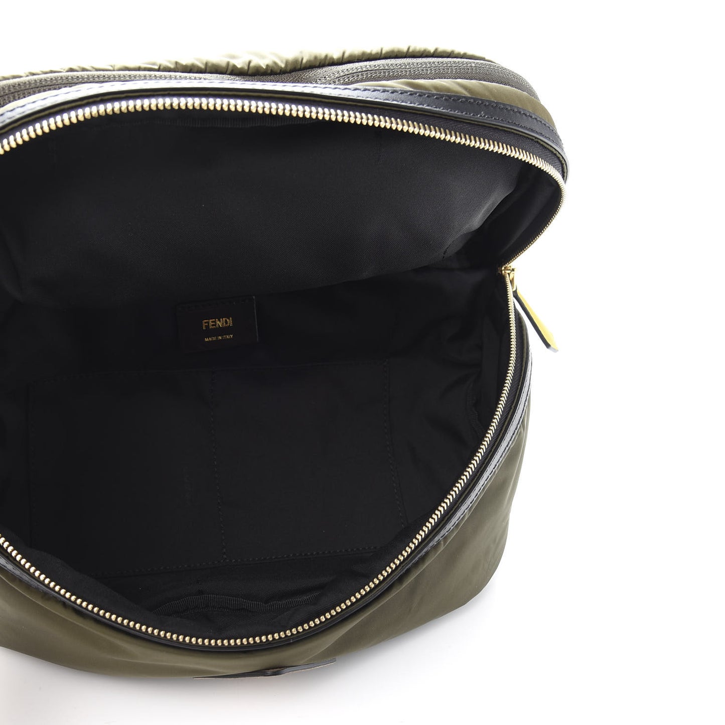 Nylon Dolmias Vitello Grace FF Convertible Drawstring Backpack Military Brown Tortora
