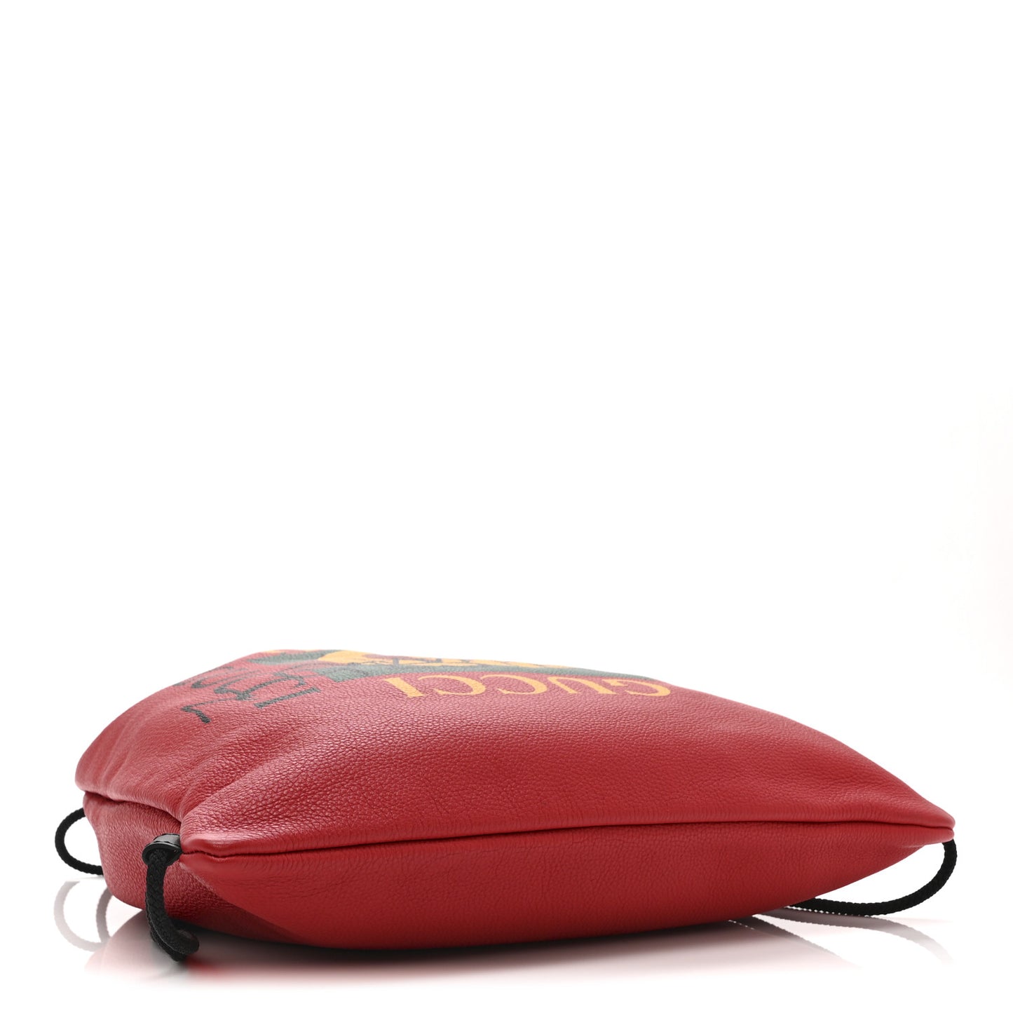 Calfskin Coco Capitan Logo Drawstring Backpack Hibiscus Red