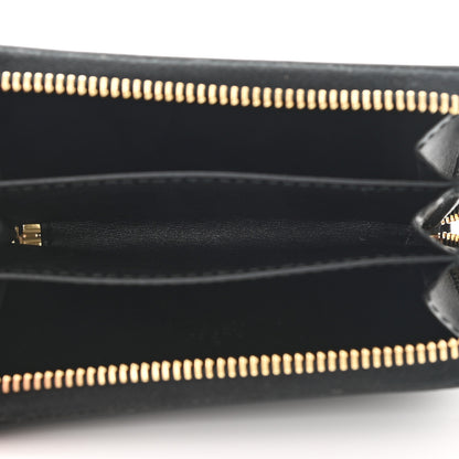 Gucci Plutone Calfskin Logo Zip Around Card Case Black 5 of 6