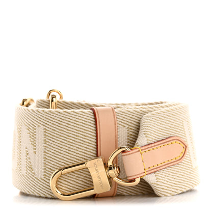 Louis Vuitton Jacquard High Rise Shoulder Strap Beige 1 of 5