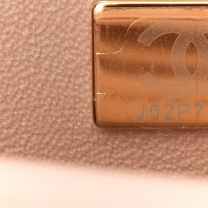 Chanel Lambskin Quilted Mini Top Handle Rectangular Flap Beige 7 of 11