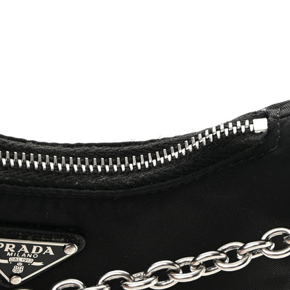 Prada Tessuto Nylon Mini Re-Edition 2000 Shoulder Bag Black 11 of 14