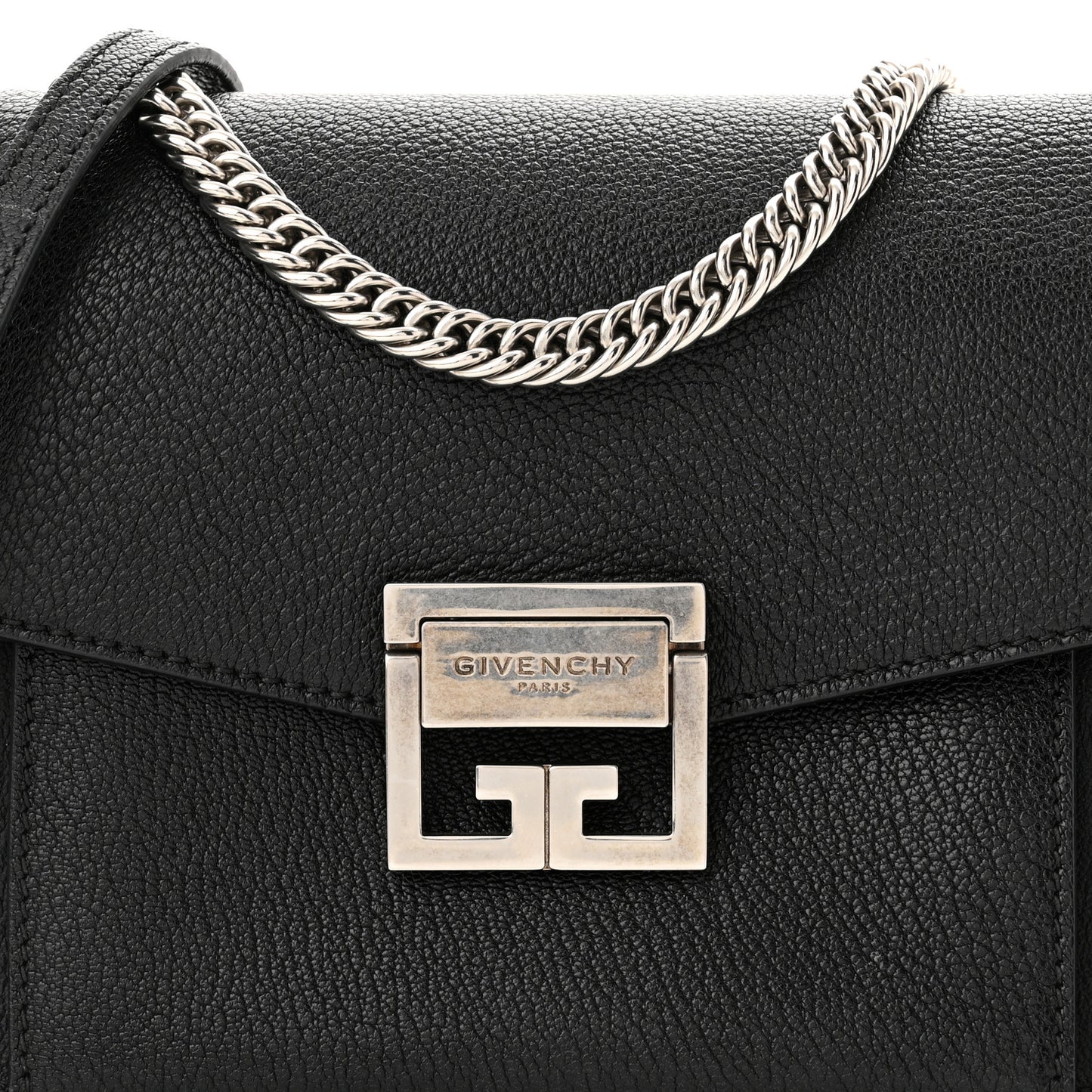 Goatskin Small GV3 Shoulder Bag Black