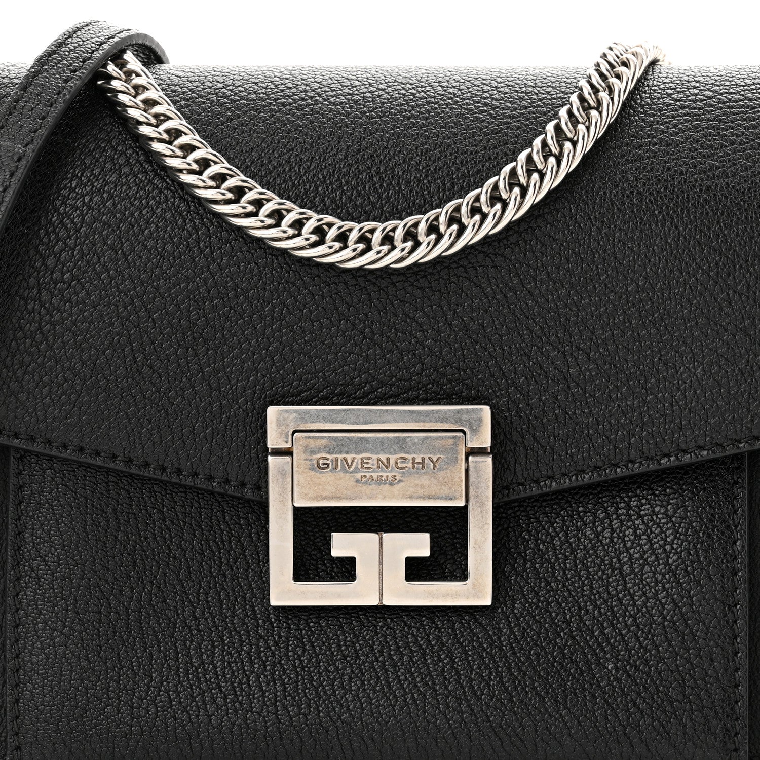 Givenchy Goatskin Small GV3 Shoulder Bag Black 5 of 9