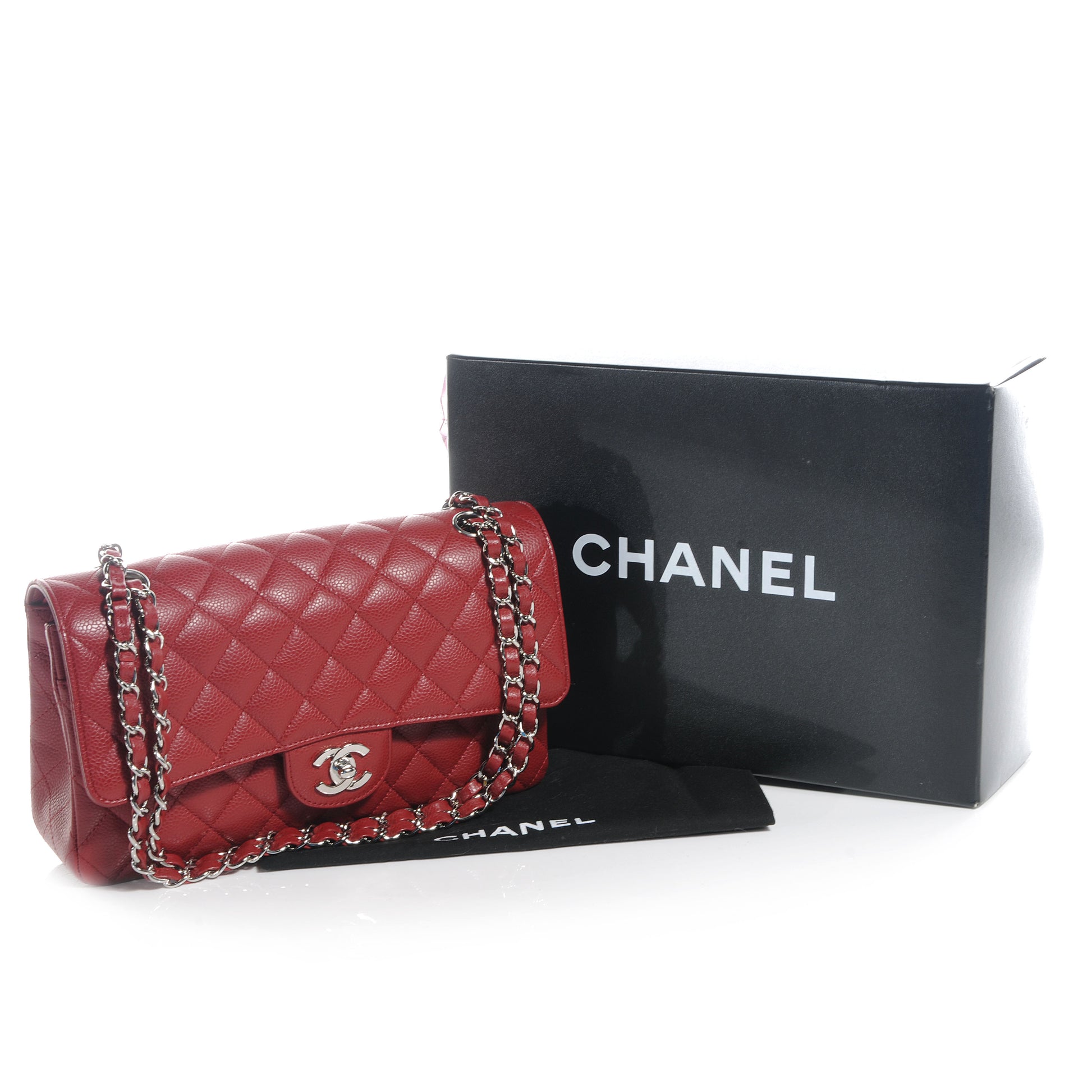 Chanel Caviar Quilted Medium Double Flap Red 5 of 8