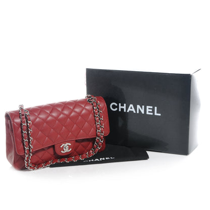 Chanel Caviar Quilted Medium Double Flap Red 5 of 8