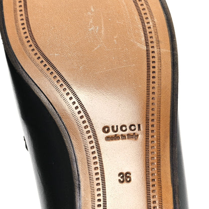 Gucci Calfskin Womens Jordaan Loafers 36 Black 7 of 10