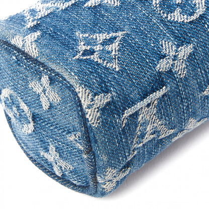 Louis Vuitton Monogram Denim Pochette Speedy PM Key Holder Blue 5 of 7