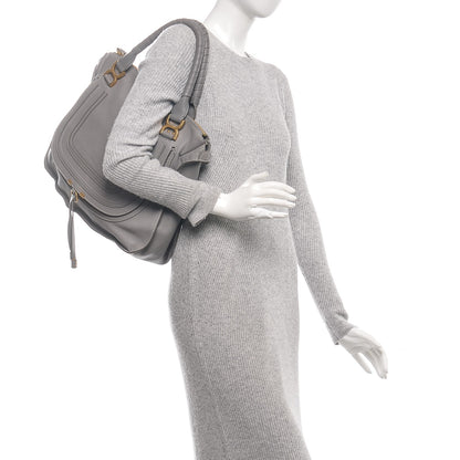 Chloe Calfskin Large Marcie Satchel Cashmere Grey 2 of 6