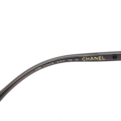 Chanel Denim CC Aviator Sunglasses 4185 Purple 6 of 6