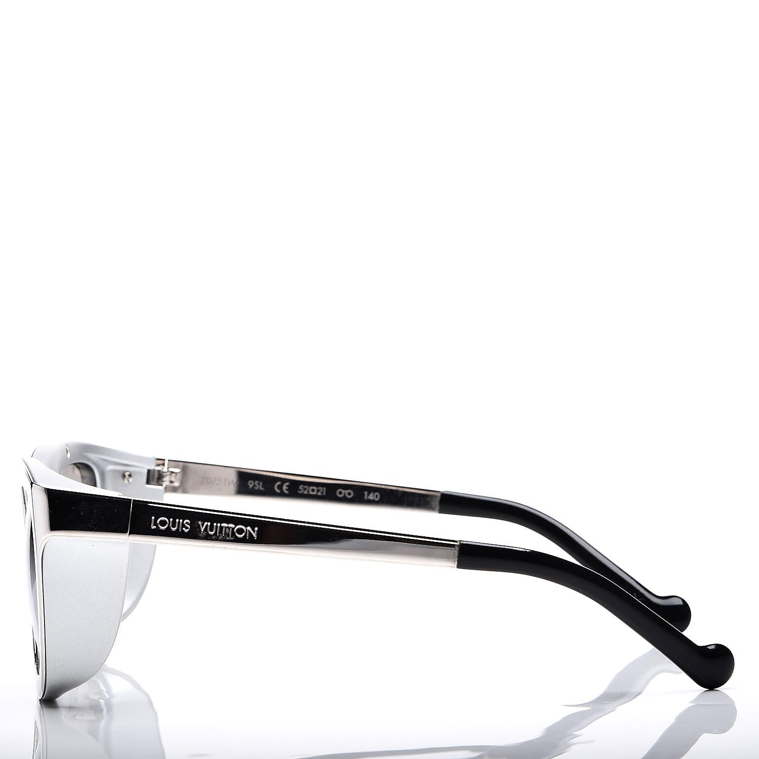 Louis Vuitton Mirrored Sunglasses Z0751W Silver 3 of 10