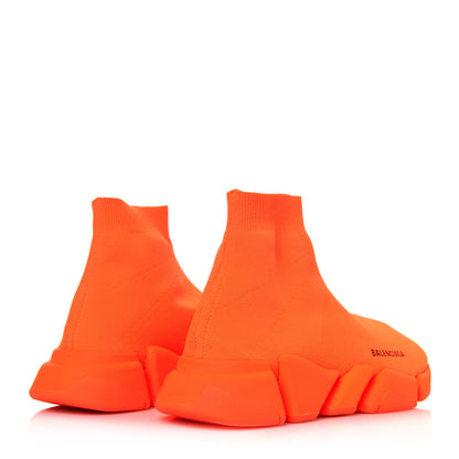 Balenciaga Technical 3D Recycled Knit Mens Speed 2.0 Sneakers 40 Monocolor Orange Fluo 4 of 6