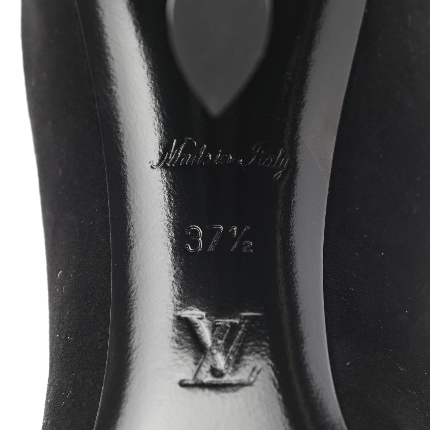 Louis Vuitton Suede Monogram Uniformes Cap Toe Chelsea 80mm Ankle Boots 37.5 Black 6 of 15