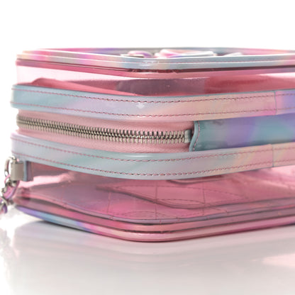 Chanel PVC Patent Calfskin Patent Lambskin Small CC Vanity Case Pink 9 of 11