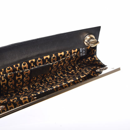 Gucci Python Britt Interlocking G Starlight Clutch Black 5 of 11