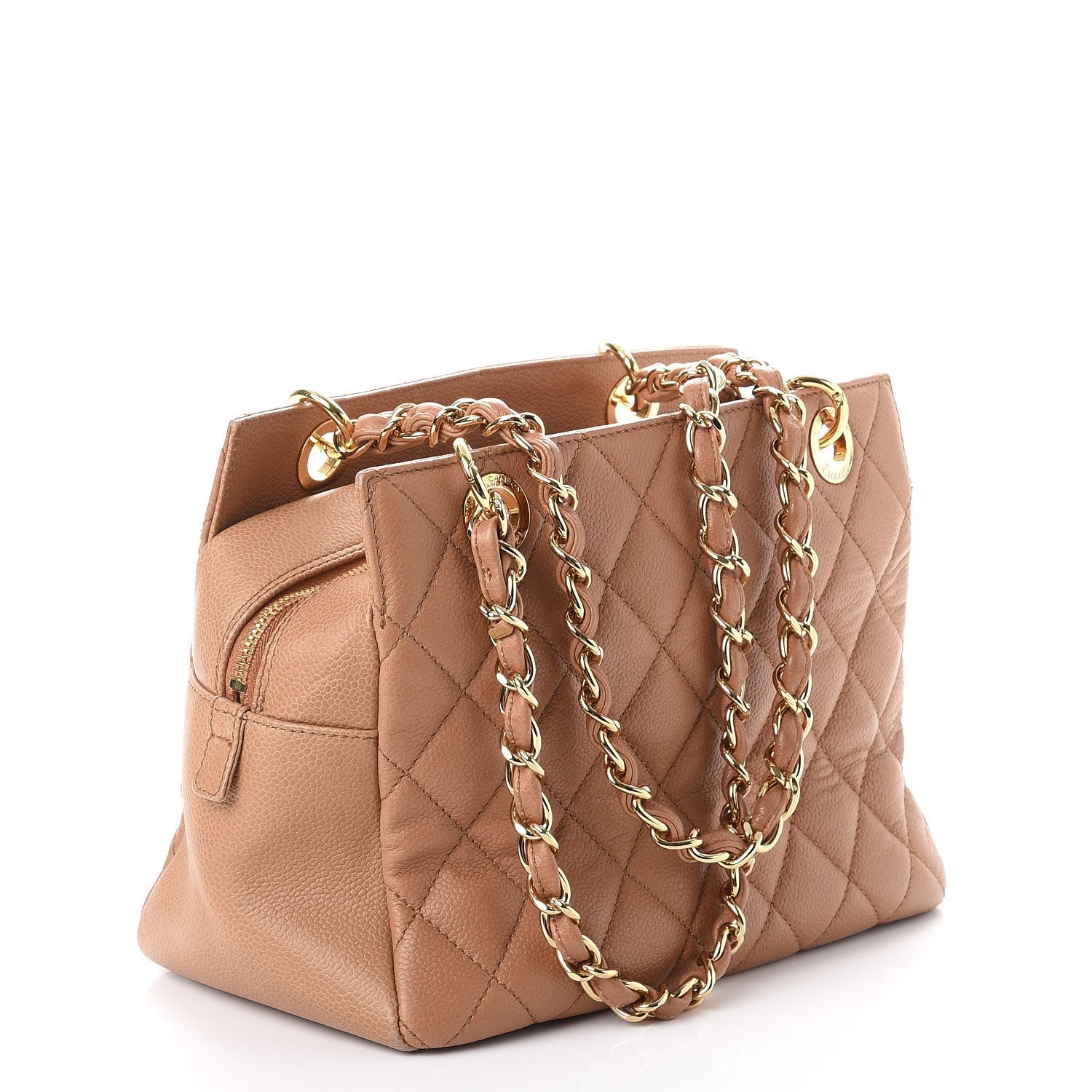 Chanel Caviar Petit Timeless Tote PTT Dark Beige 3 of 9