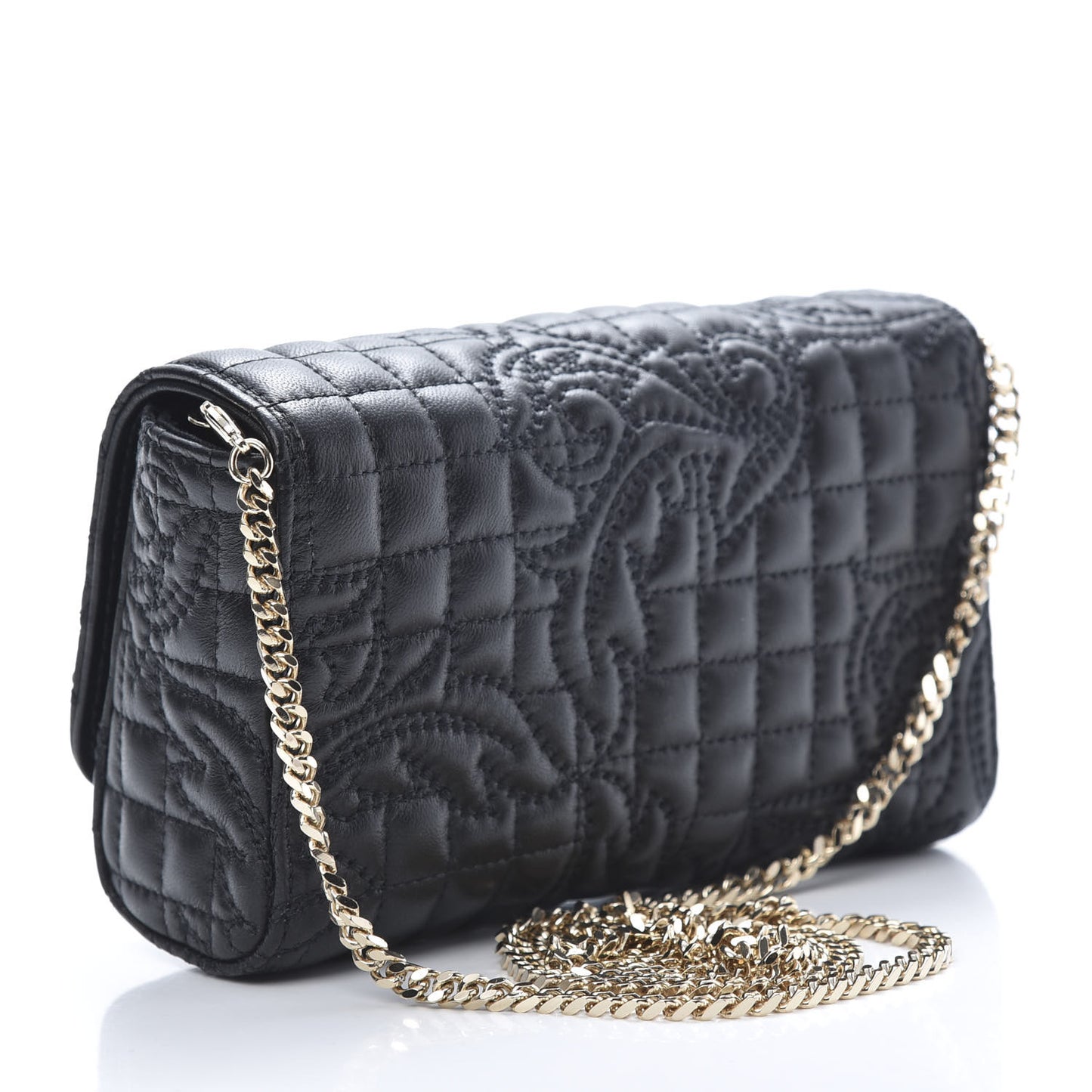 Nappa Quilted Trapuntata Tribute Crossbody Black