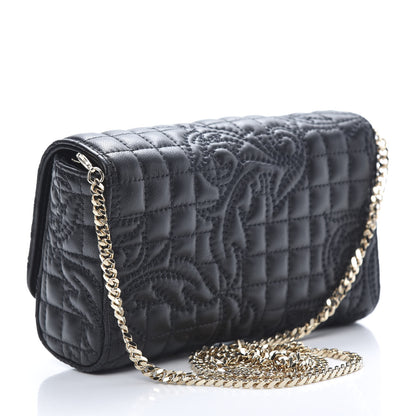 Versace Nappa Quilted Trapuntata Tribute Crossbody Black 3 of 10
