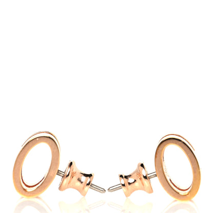Hermes Rose Gold Lacquered Pop H Earrings White 3 of 4
