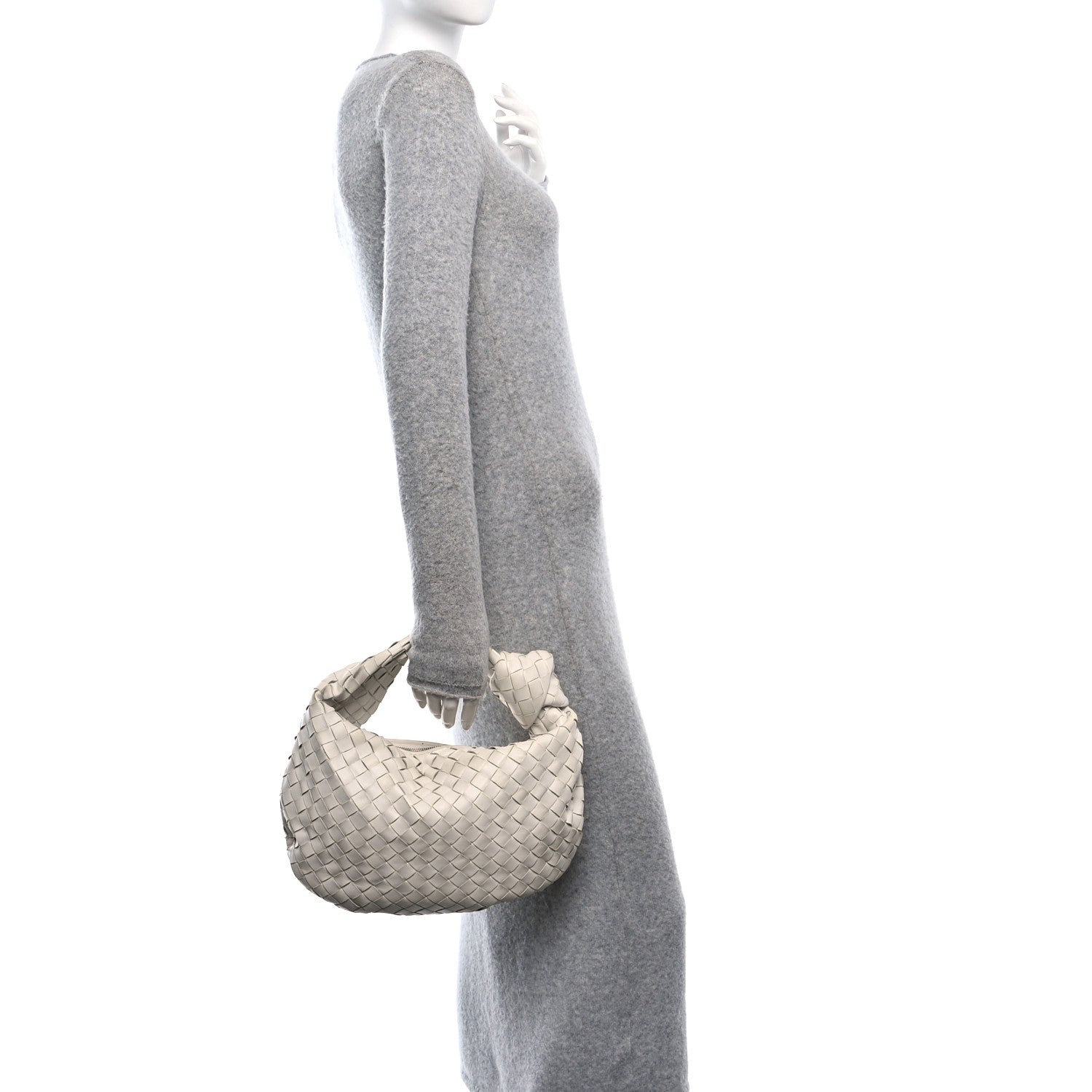 Bottega Veneta Nappa Intrecciato Teen Jodie Hobo White 2 of 11