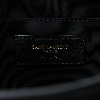 Saint Laurent Suede Calfskin Monogram Lou Camera Bag Black 6 of 9