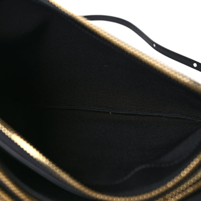 Celine Lambskin Large Trio Crossbody Bag Black 5 of 11