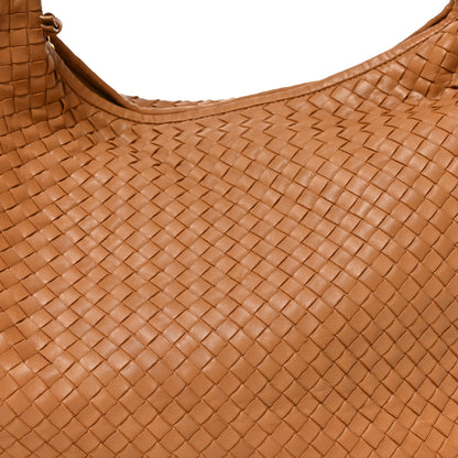 Bottega Veneta Nappa Intrecciato Large Veneta Hobo Caramel 9 of 11
