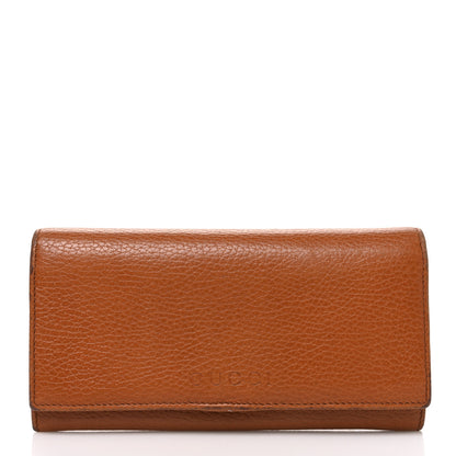 Gucci Dollar Calfskin Continental Flap Wallet Cuir 1 of 10