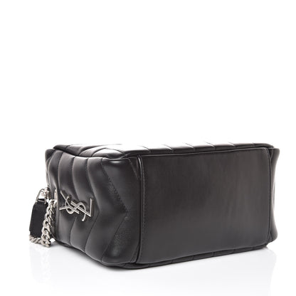 Saint Laurent Calfskin Y Quilted Monogram Small Loulou Bowling Bag Black 4 of 8
