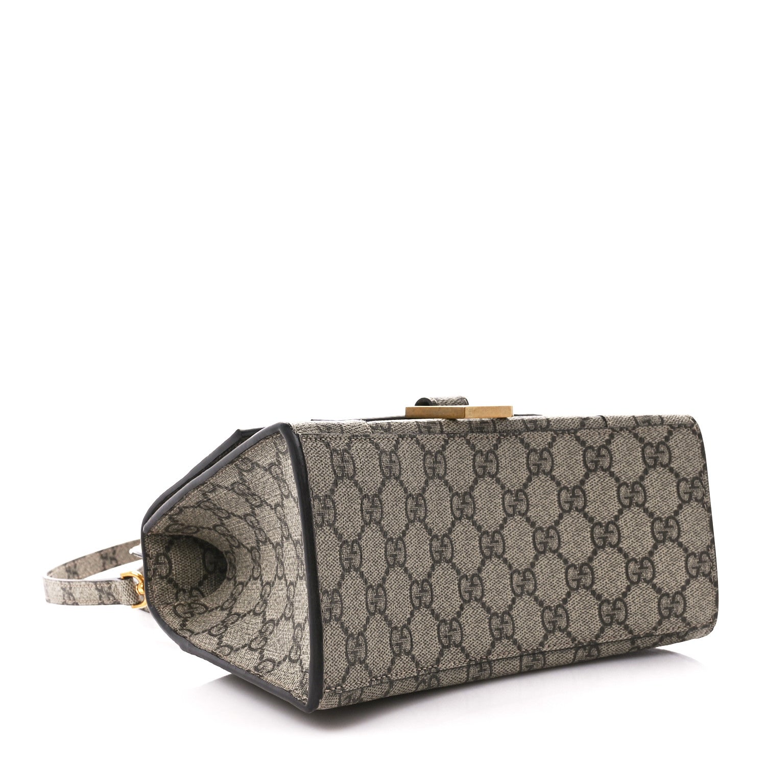 Balenciaga X GUCCI GG Supreme Monogram Small Hourglass Top Handle Bag Beige Ebony 4 of 11