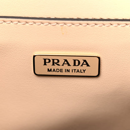 Prada Saffiano Cuir Triangle Embleme Flap Shoulder Bag Sabbia 6 of 11