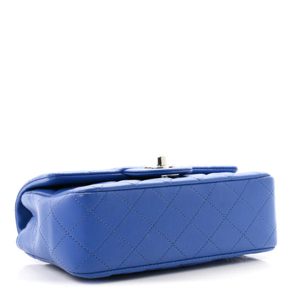 Chanel Lambskin Quilted Mini Rectangular Flap Blue 4 of 10