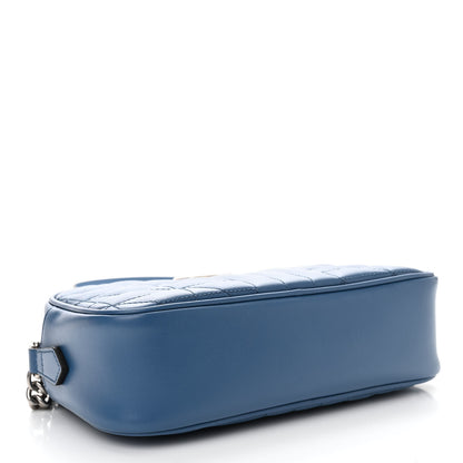 Gucci Calfskin Matelasse Aria Small GG Marmont Chain Shoulder Bag Clear Blue 4 of 12